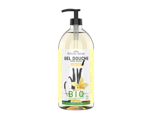 [674] Helvetia Natura® Gel Douche Aloe vera Vanille 1L - COSMOS ORGANIC